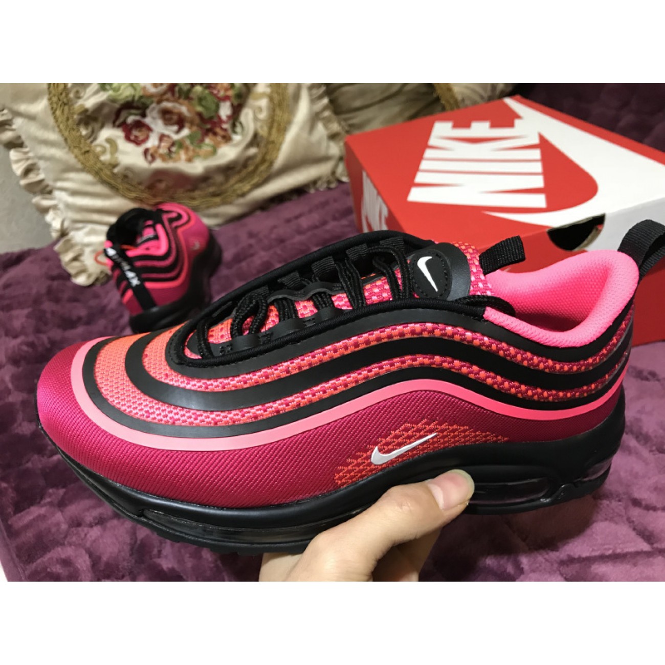 Wmns Nike Air Max 97 ULTRA 17 Racer Pink Bullet 917999-001