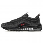 Nike Air Max 97 Reflective Logo All Black And Red 97s Sale AR4259-001