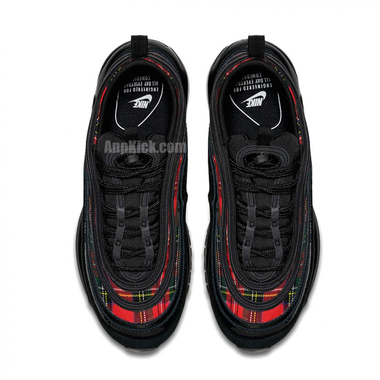 Nike Air Max 97 SE "Tartan" Black And Red Mens Womens AV8220-001