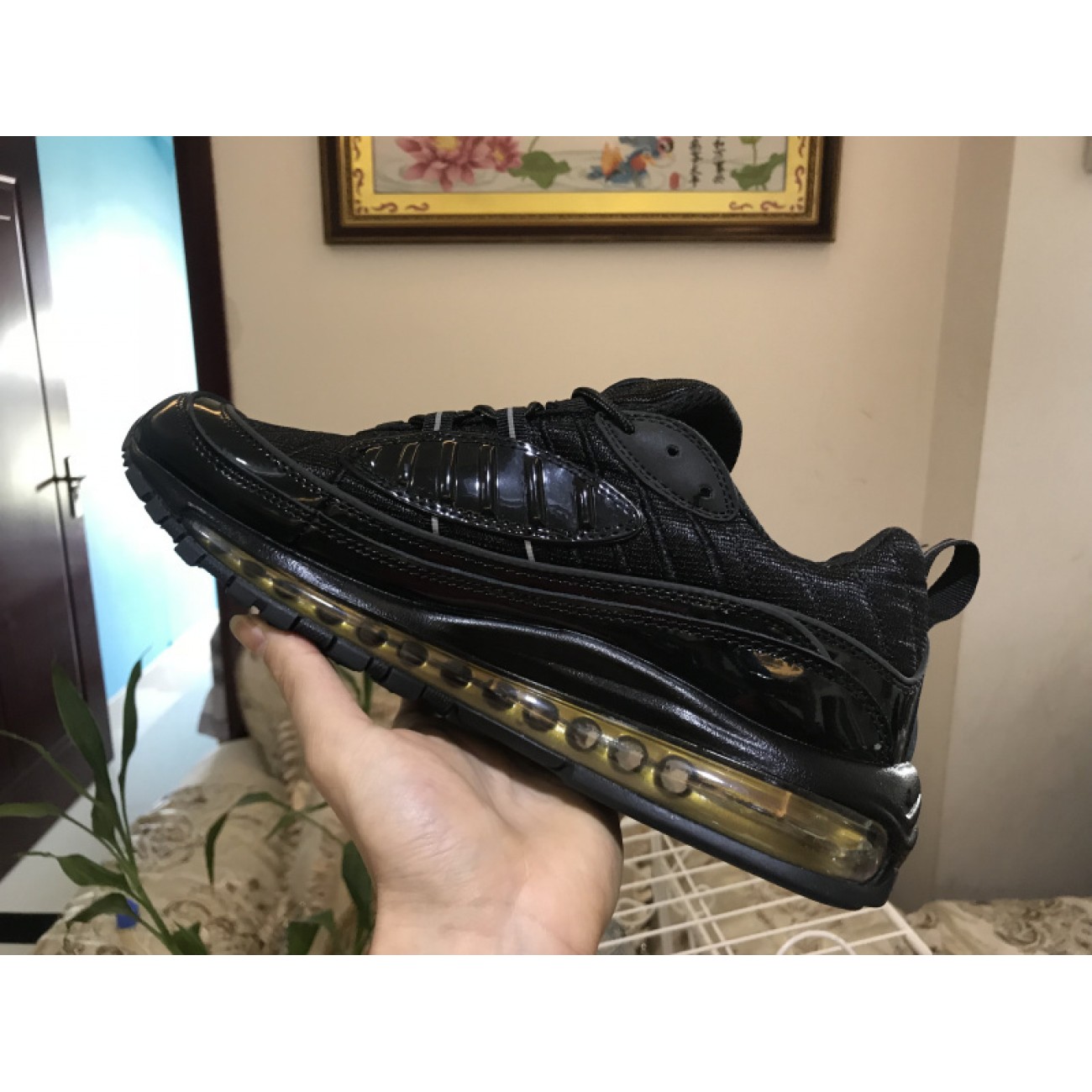 Nike Air Max 98 Black Yellow 640744-080