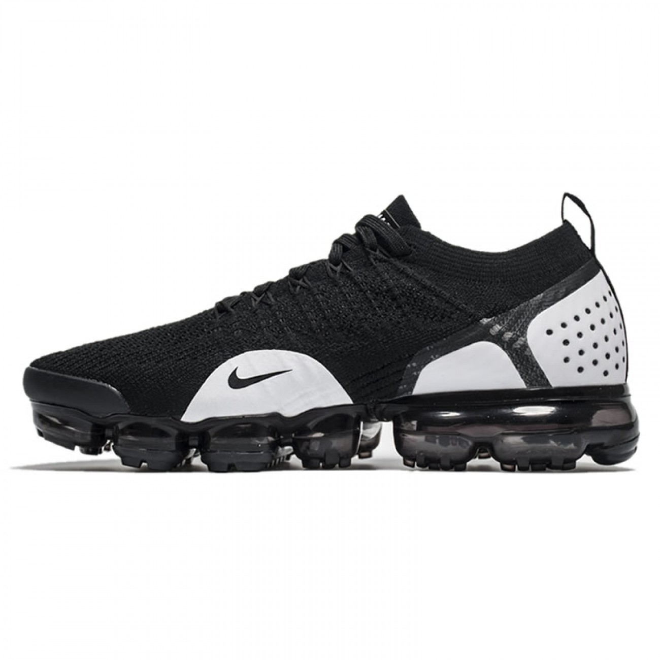 Nike Air VaporMax Flyknit 2.0 Black/White Mens Womens Running Shoes 942842-010