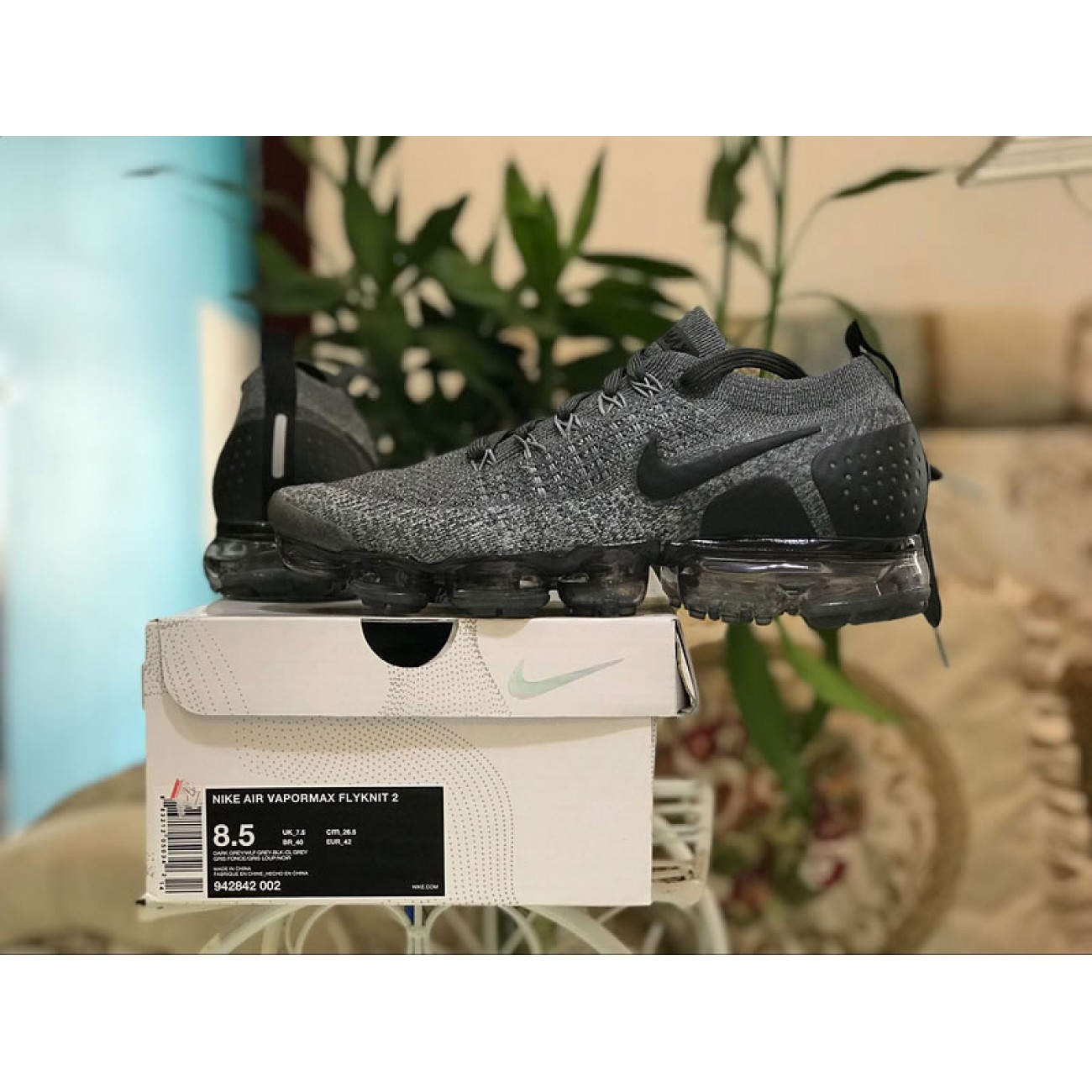 Nike Air VaporMax Flyknit 2.0 Dark Wolf Grey 2018 942842-002