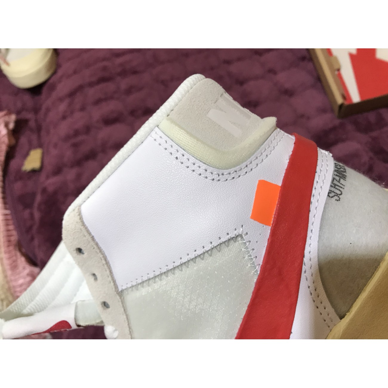 Nike Blazer x Supreme x Off-White OW White Red AA3832-006