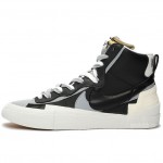 Sacai x Nike Blazer Mid Navy Blue BV0072-001 Yellow BV0072-700