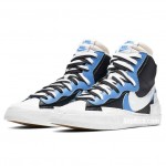 Sacai x Nike Blazer Mid Navy Blue BV0072-001 Yellow BV0072-700