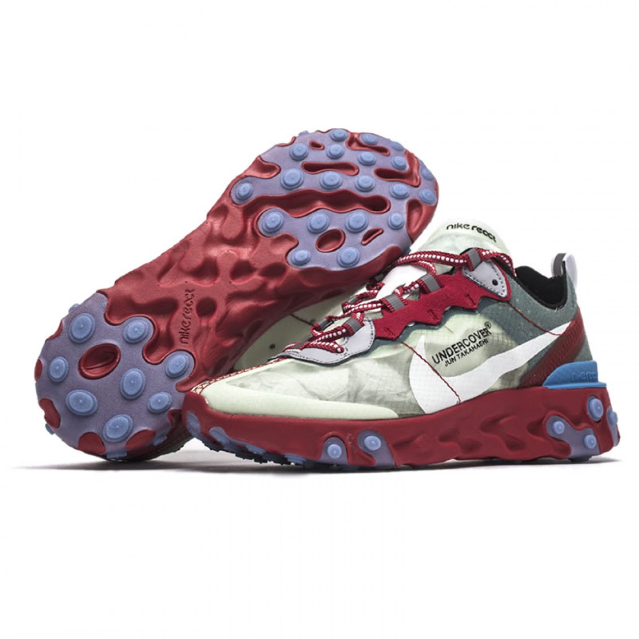 Undercover x Nike Epic React Element 87 Red/Green/Blue AQ1813-344