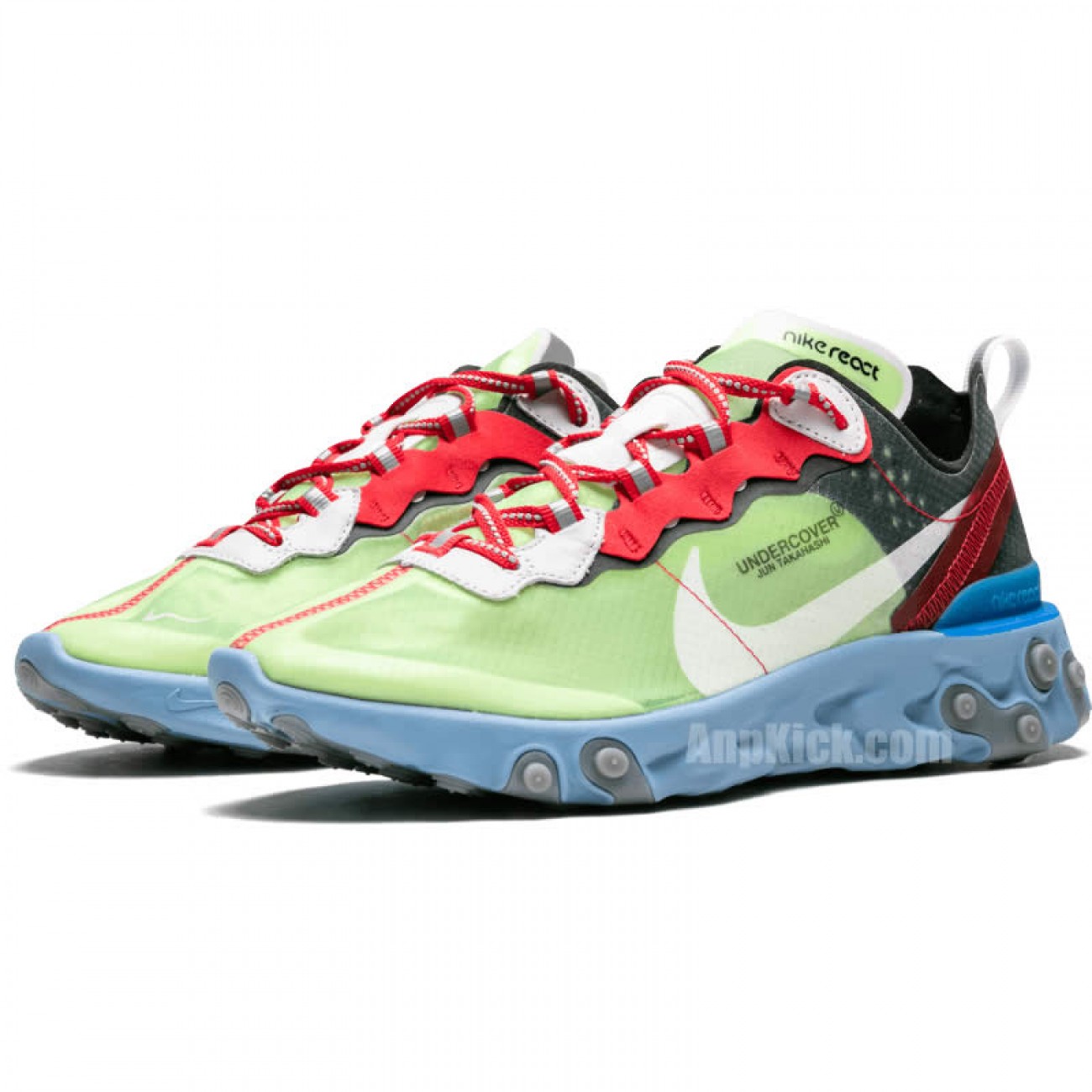 Nike x Undercover Epic React Element 87 Volt Lakeside Colorways BQ2718-700