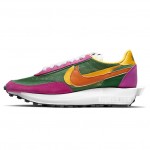 Sacai x Nike LDV Waffle Racer Daybreak Pink/Blue/Green/Black On Feet BV0073-010 BV0073-300 BV0073-301 BV0073-400