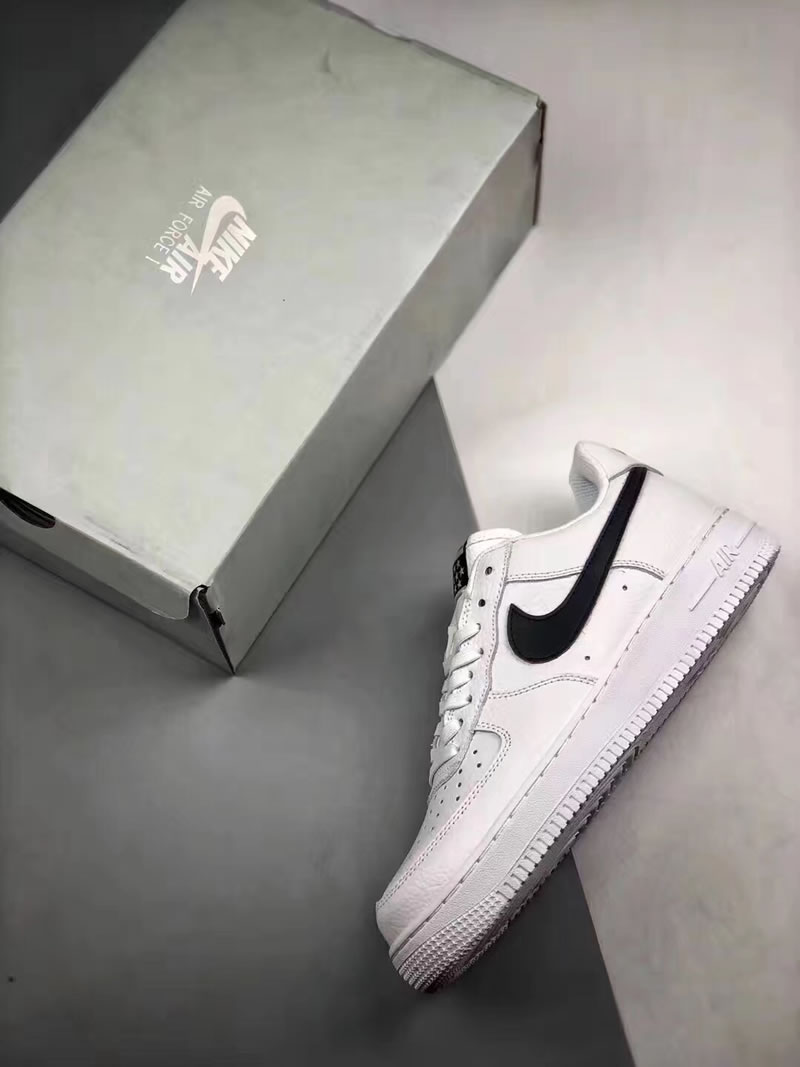 Nike Air Force 1 '07 'Stars' Black/White Low Real Image AA4083-103