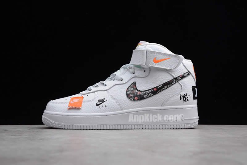 Custom Air Force 1 High 'Just Do It' AF1 White/Black Cheap Price For Sale BQ6474-100