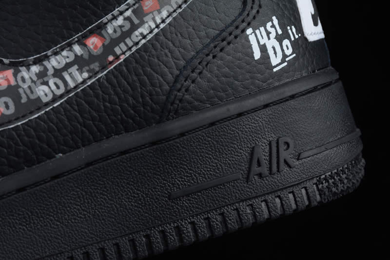 just do it custom nike 1s air force 1 high all black cheap af1 shoes