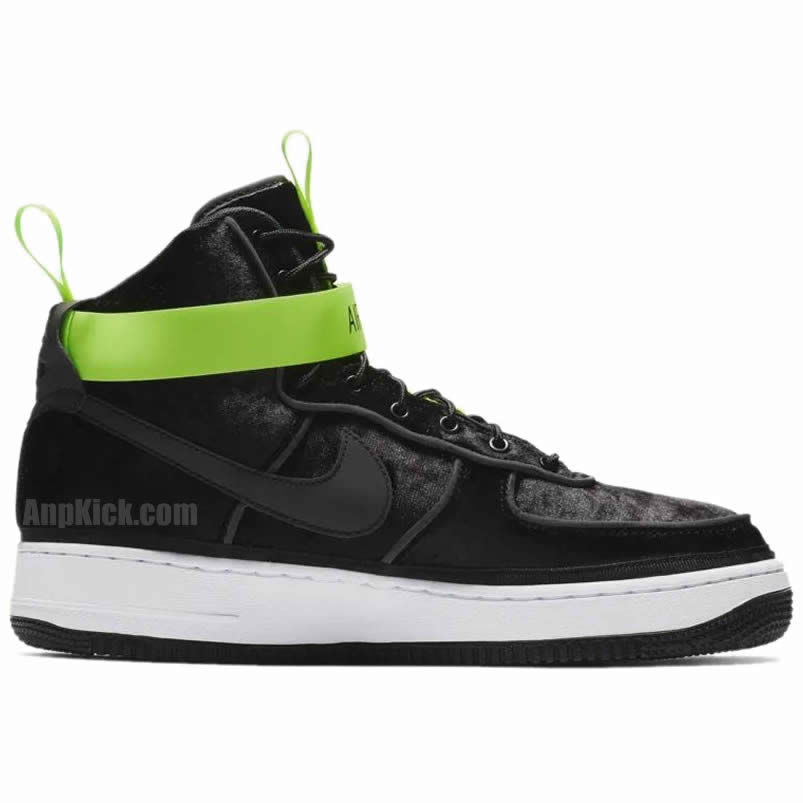 Magic Stick x Nike Air Force 1 High VIP 'Black Velour' Sneakers 573967-003