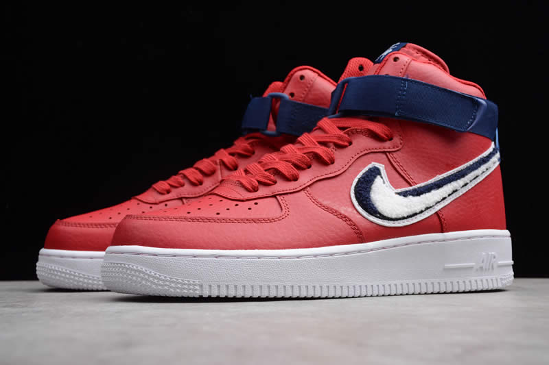 nike af1 air force one 1 red blue high 07 lv8 shoes 806403 603 detail images