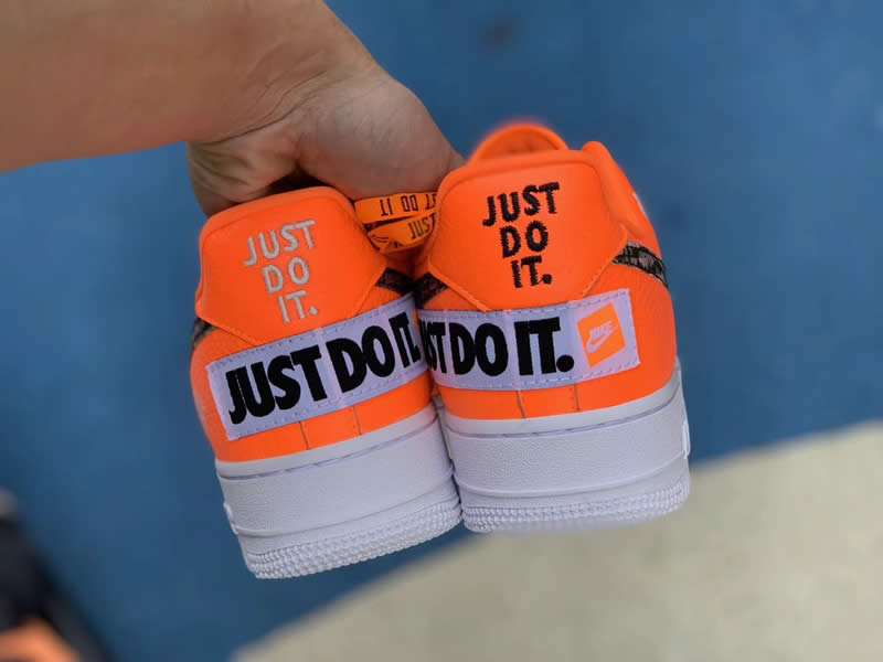 nike air force 1 low orange just do it 905345-800