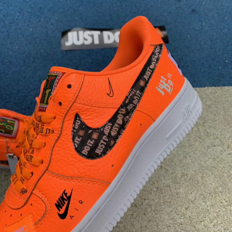 nike air force 1 low orange just do it 905345-800