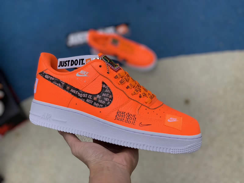 nike air force 1 low orange just do it 905345-800