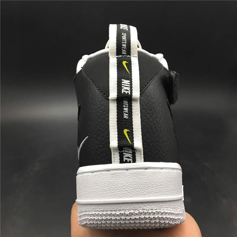 Nike Air Force 1 Mid 07 LV8 Utility White Black Shoes 804609-103 Pics