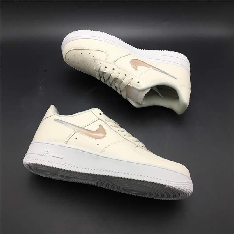 Nike Air Force 1 Womens Jelly Puff Wmns Af1 Low For Sale Pale Ivory Shoes Ah6827 100 (1) - newkick.vip