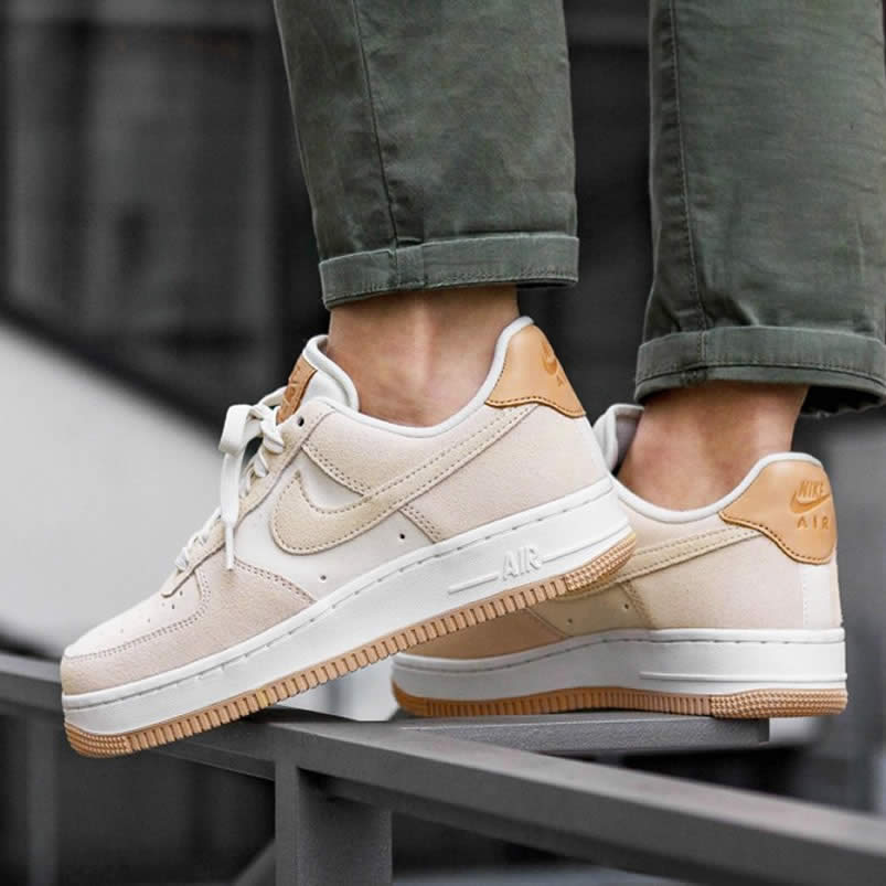 Nike Air Force 1 Womens Jelly Puff Wmns Af1 Low For Sale Pale Ivory Shoes Ah6827 100 On Feet (1) - newkick.vip