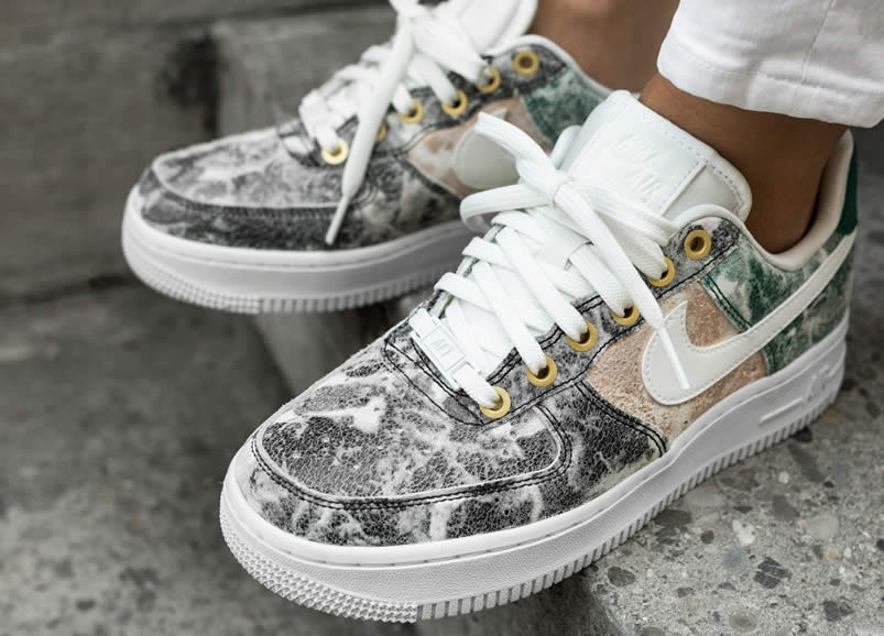 Womens Nike Air Force 1 Low 07 Lxx White Oil Grey On Feet Shoes Ao1017 100 (2) - newkick.vip