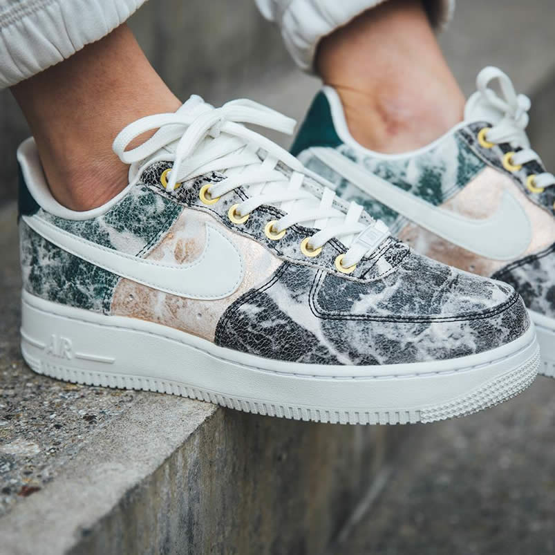 Womens Nike Air Force 1 Low 07 Lxx White Oil Grey On Feet Shoes Ao1017 100 (3) - newkick.vip