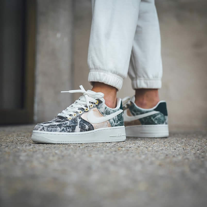 Womens Nike Air Force 1 Low 07 Lxx White Oil Grey On Feet Shoes Ao1017 100 (6) - newkick.vip