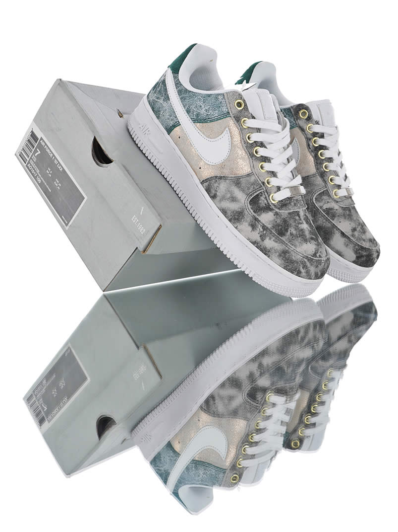 Womens Nike Air Force 1 Low 07 Lxx White Oil Grey Shoes Ao1017 100 Detail Pics (13) - newkick.vip