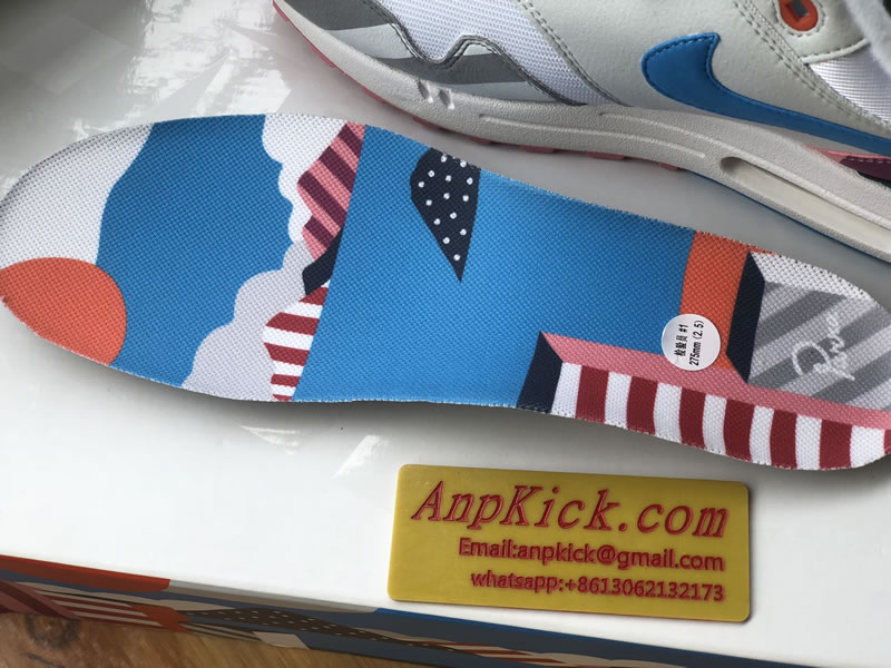 Parra x Nike Air Max 1 White Multi Color AT3057 100 Insole