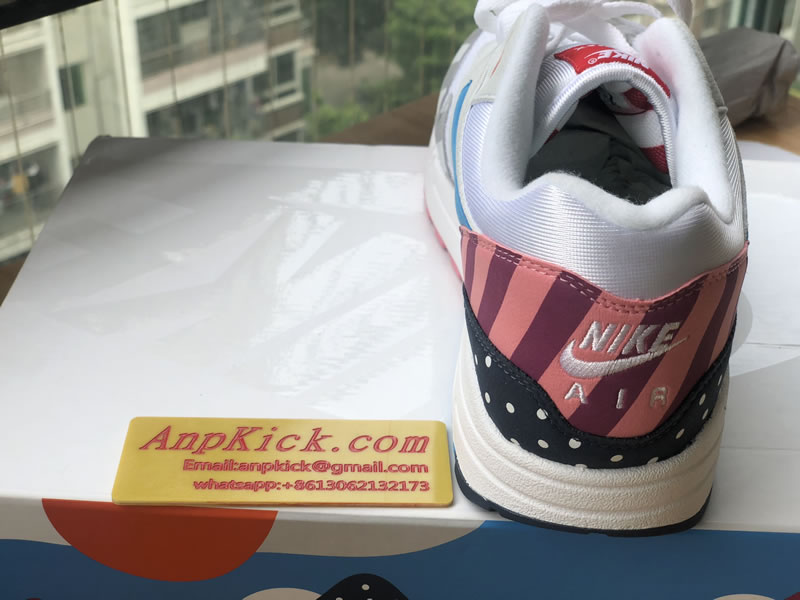 Parra x Nike Air Max 1 White Multi Color AT3057 100 Top Heel