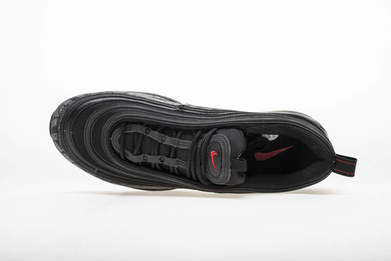 Nike Air Max 97 Reflective Logo All Black And Red 97s Sale AR4259-001