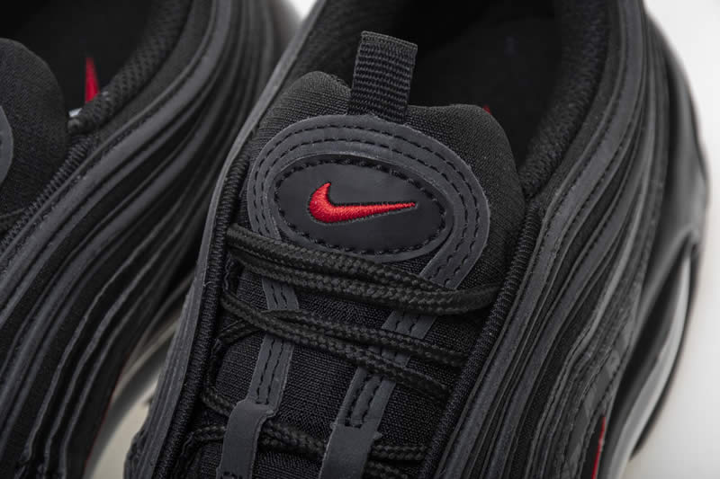 Nike Air Max 97 Reflective Logo All Black And Red 97s Sale AR4259-001