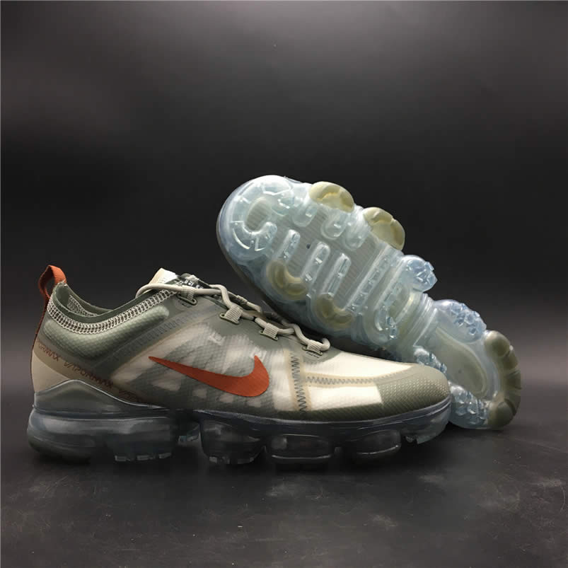 Latest Nike Vapormax 2019 Olive Image Light Vintage Lichen Orange Ar6631 300 (4) - newkick.vip