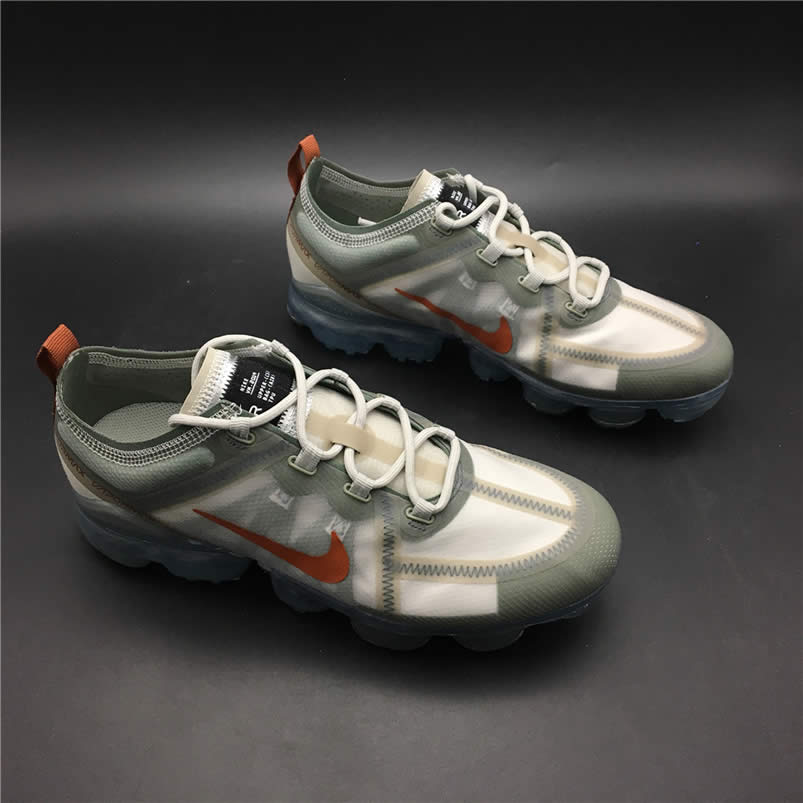 Latest Nike Vapormax 2019 Olive Image Light Vintage Lichen Orange Ar6631 300 (7) - newkick.vip