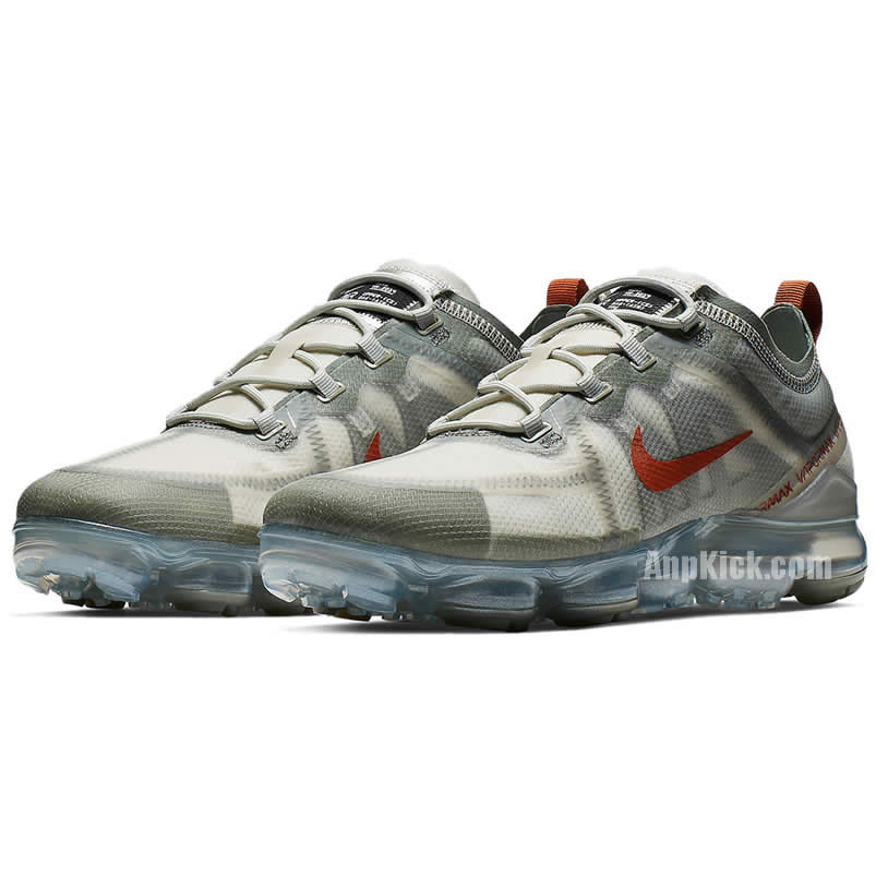 Latest Nike Vapormax 2019 Olive Light Vintage Lichen Orange Ar6631 300 (3) - newkick.vip