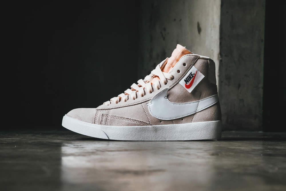 nike blazer mid rebel womens shoe sneaker guava ice bq4022-801