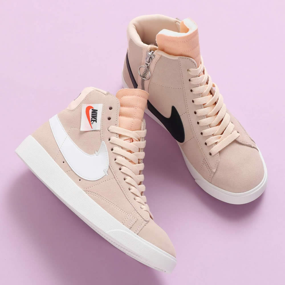 nike blazer mid rebel womens shoe sneaker guava ice bq4022-801 Pics