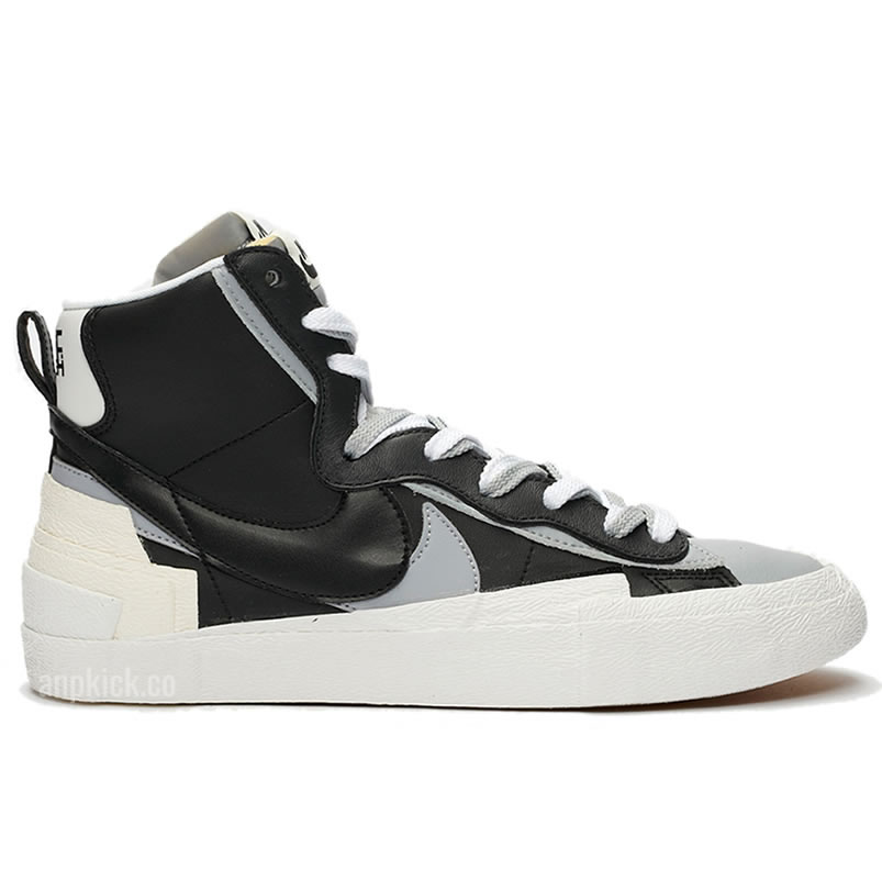 Sacai Nike Blazer Mid Greyscale Black Bv0072 002 (2) - newkick.vip