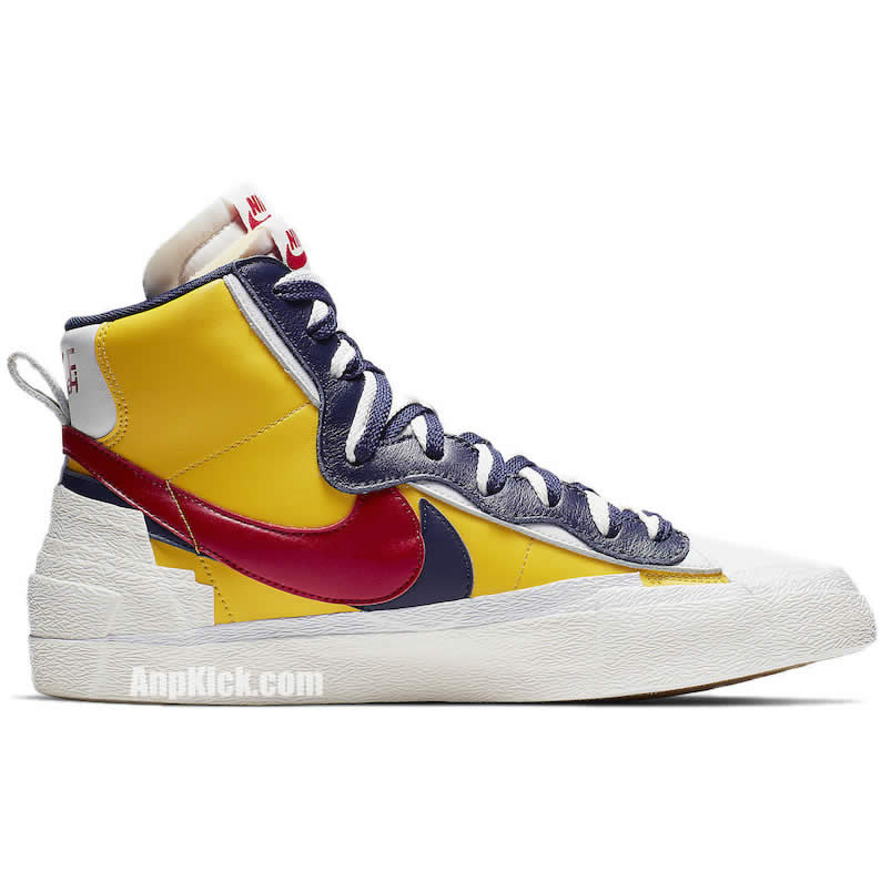 Sacai Nike Blazer Mid Navy Blue Bv0072 001 Yellow Bv0072 700 (4) - newkick.vip