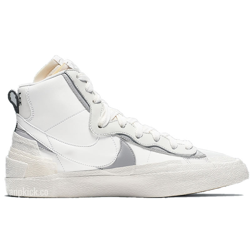 Sacai Nike Blazer Mid White Grey Bv0072 100 (2) - newkick.vip