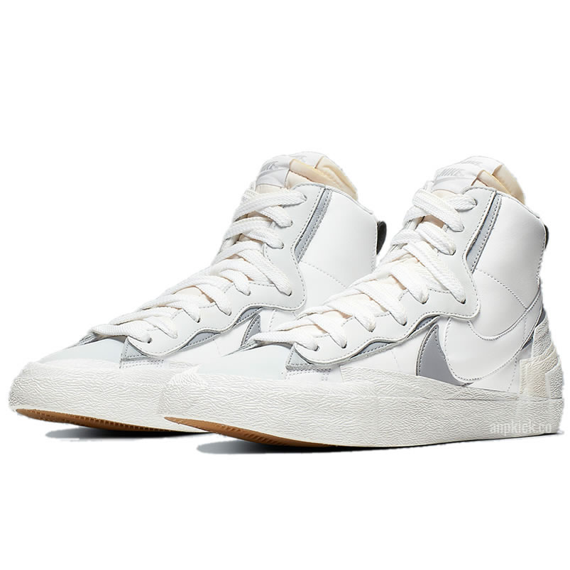 Sacai Nike Blazer Mid White Grey Bv0072 100 (3) - newkick.vip