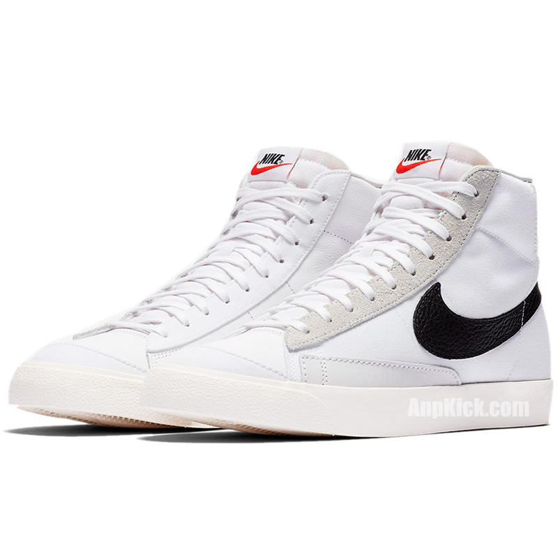 Slam Jam Nike Blazer Mid Class 1977 White Black Grey Cd8233 100 (3) - newkick.vip