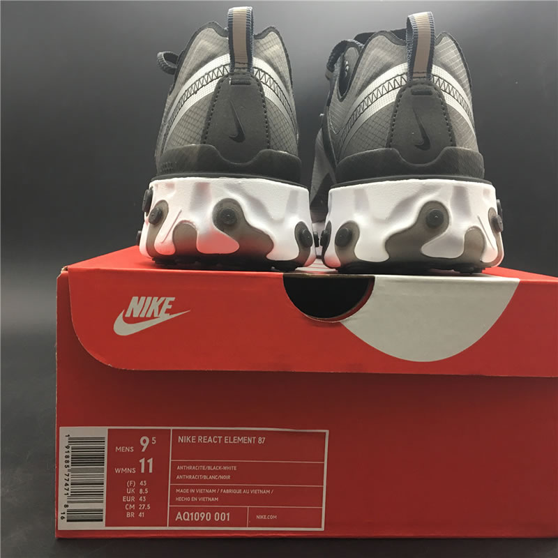 Undercover x Nike Epic React Element 87 Anthracite Black White AQ1090-001