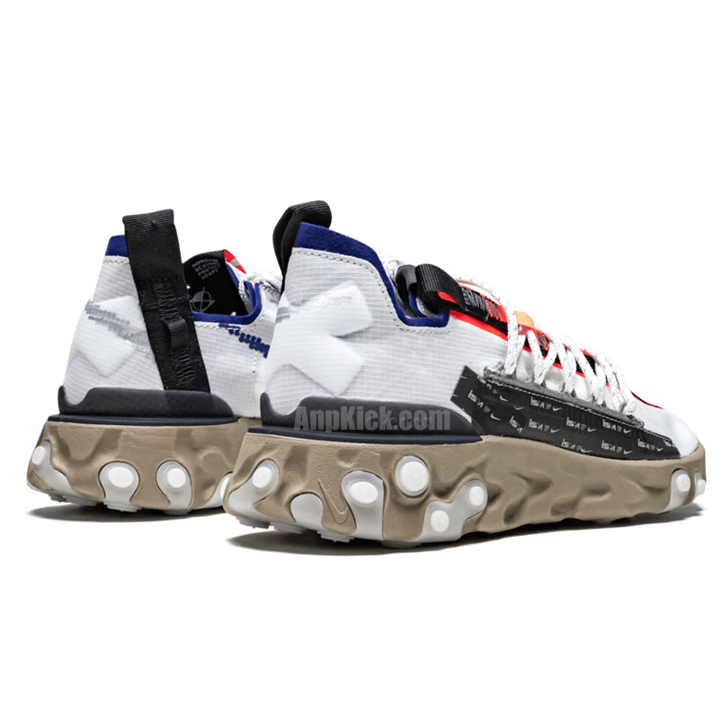 Nike React Wr Ispa Summit White Blue Black Ar8555 100 (3) - newkick.vip