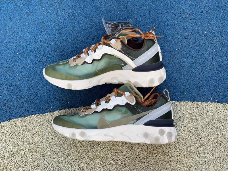 Undercover x Nike React Element 87 'Green Mist' Shoes Collection BQ2718-300 Pics