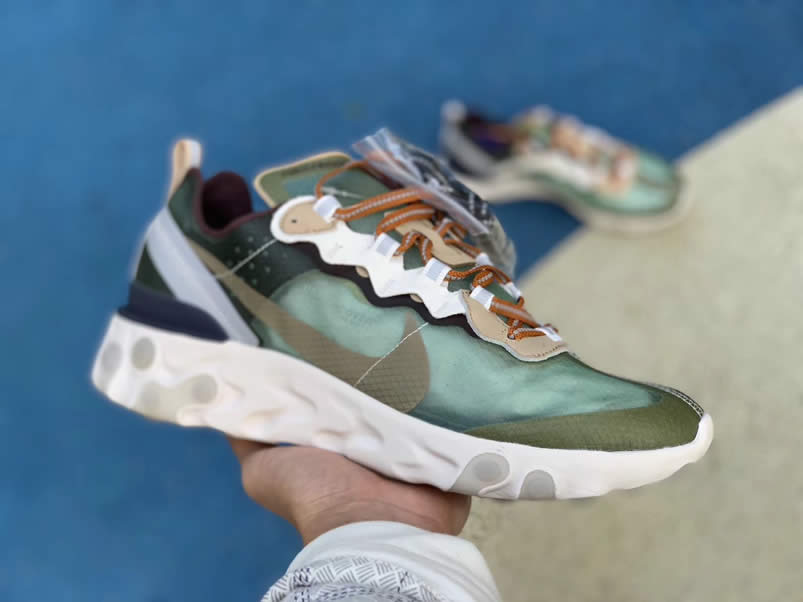 Undercover x Nike React Element 87 'Green Mist' Shoes Collection BQ2718-300 Pics